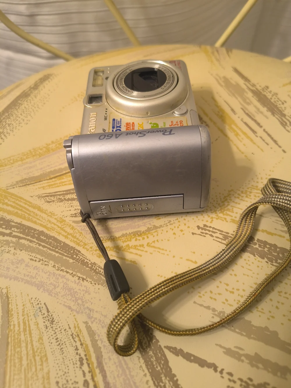 Canon Silver Digital Camera with Wrist Strap For Parts Only